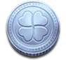 Silver Coin / board value symbol