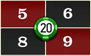 JILI Lucky Roulette board bet paytable corner 1:8