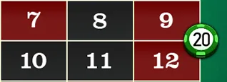 JILI Lucky Roulette board bet paytable line 1:5